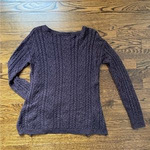American Eagle Side Zip Sweater - Purple - Small